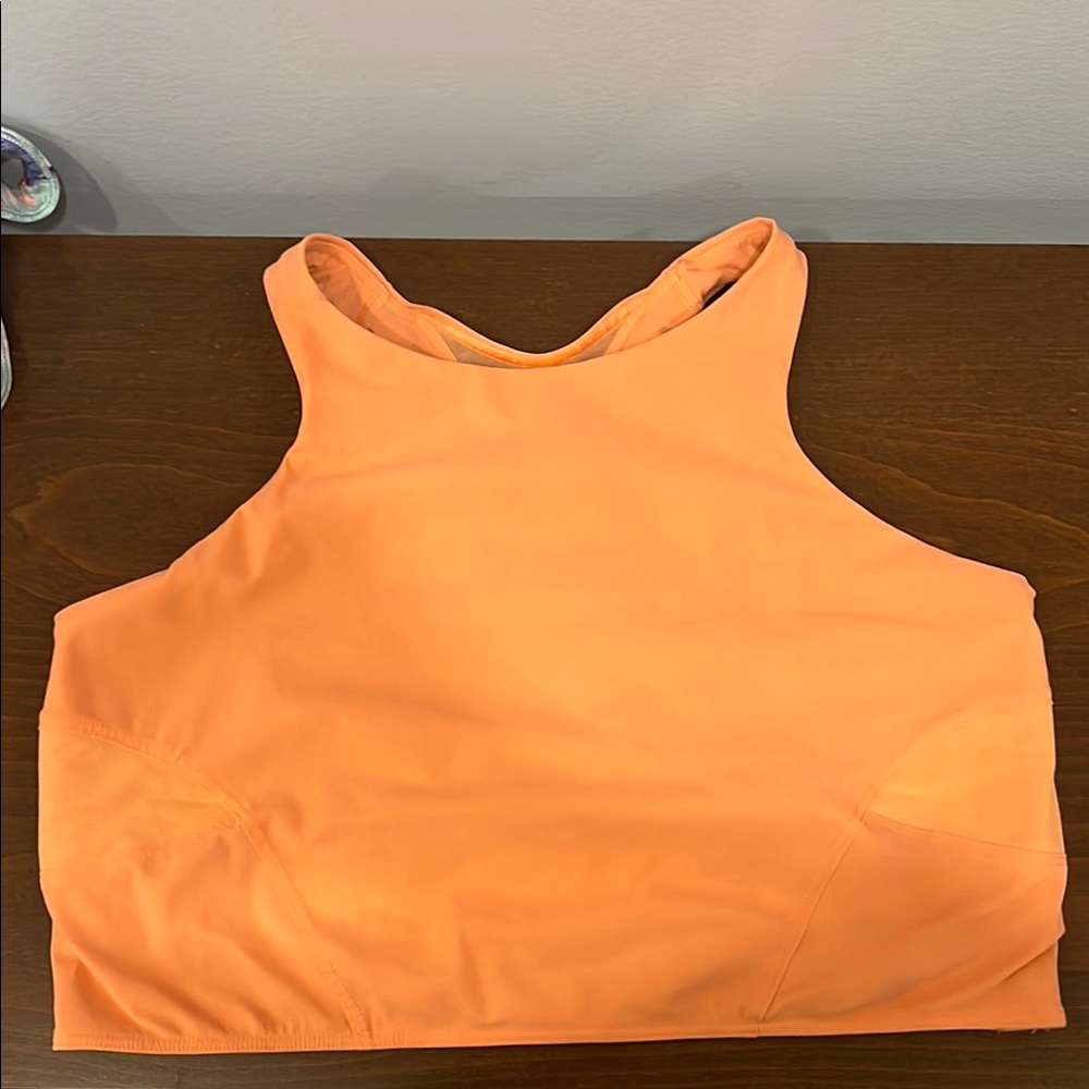 Orange Sleeveless Crop Top